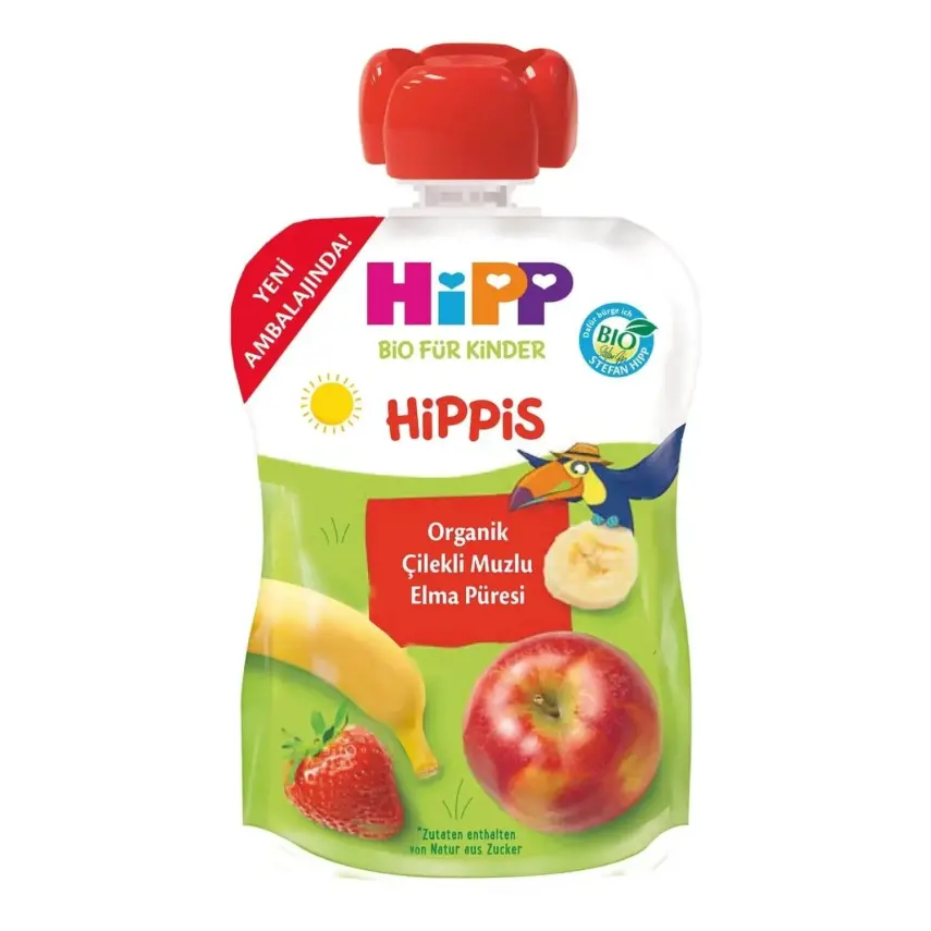 Hipp Organik Muzlu Elmalı Armut Püresi 100 gr - 3