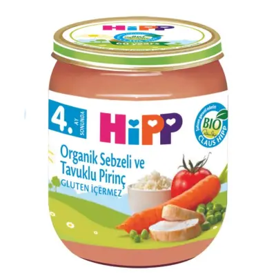 Hipp Organik Sebzeli ve Tavuklu Pirinç 125 gr - 2