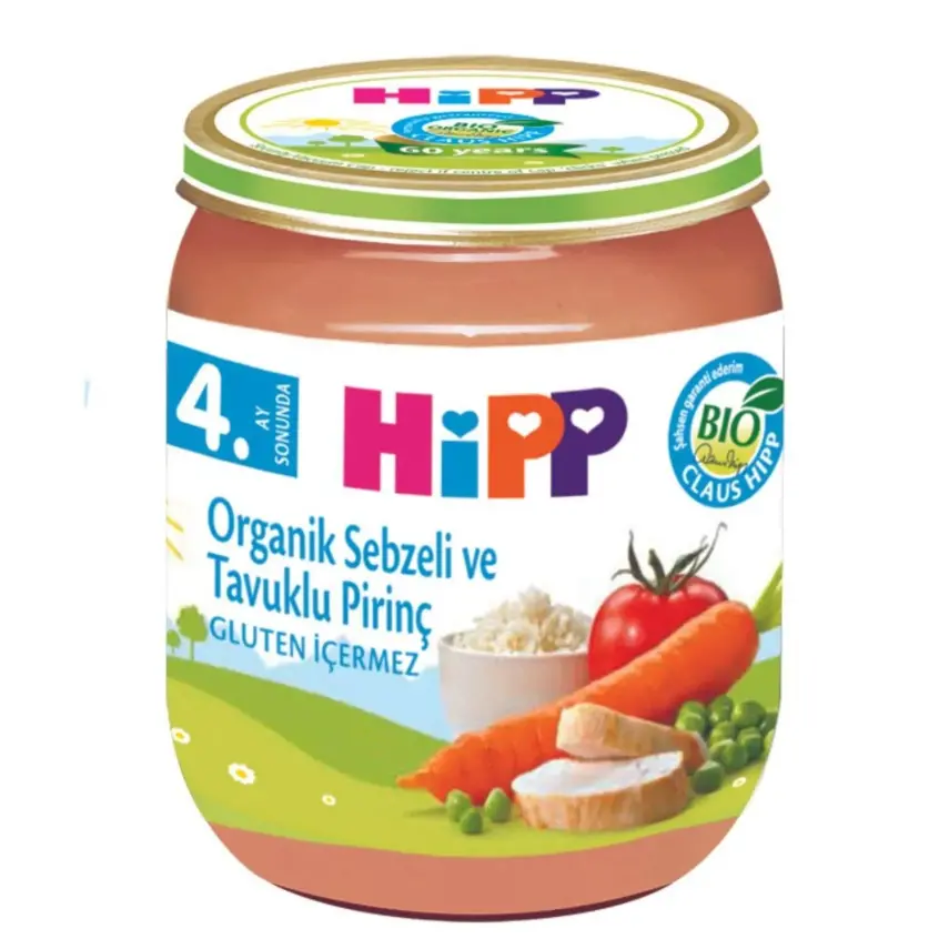 Hipp Organik Sebzeli ve Tavuklu Pirinç 125 gr - 2