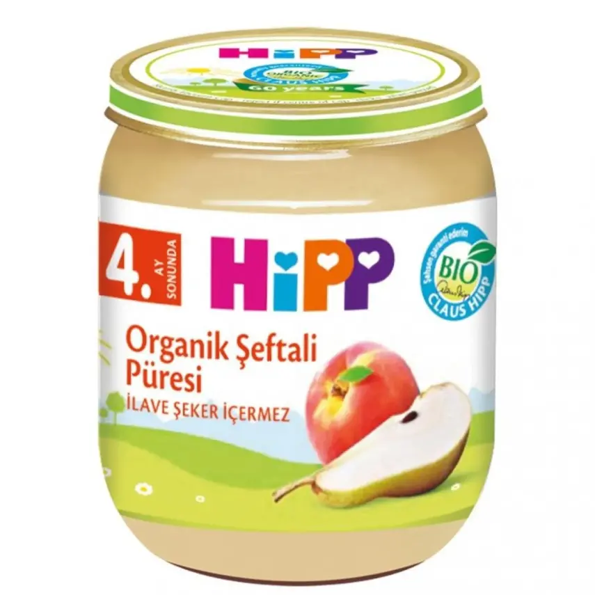 Hipp Organik Şeftali Püresi 125 gr - 1