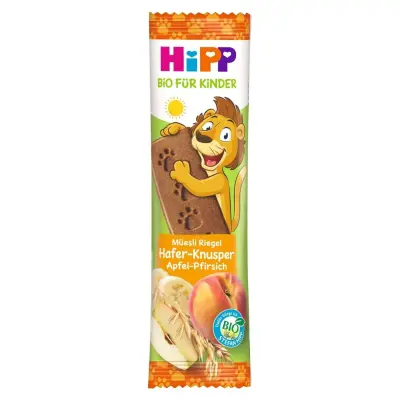 Hipp Organik Şeftali ve Elmalı Meyve Barı 20 gr (1)