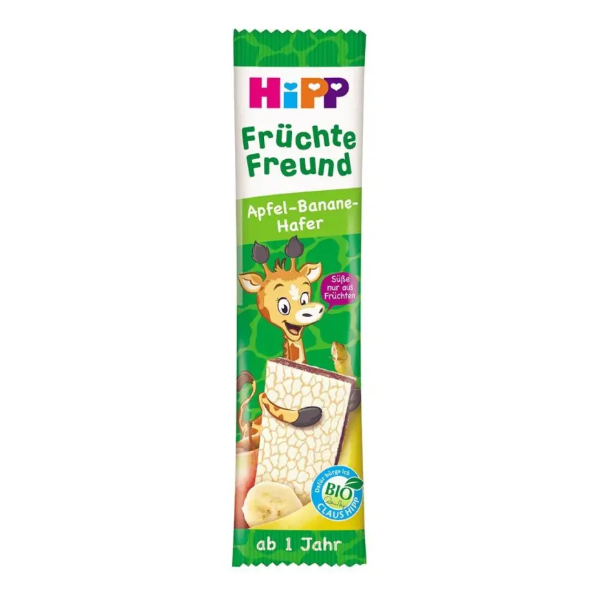 Hipp Organik Yulaflı Elmalı Muzlu Meyve Barı 23gr - 2