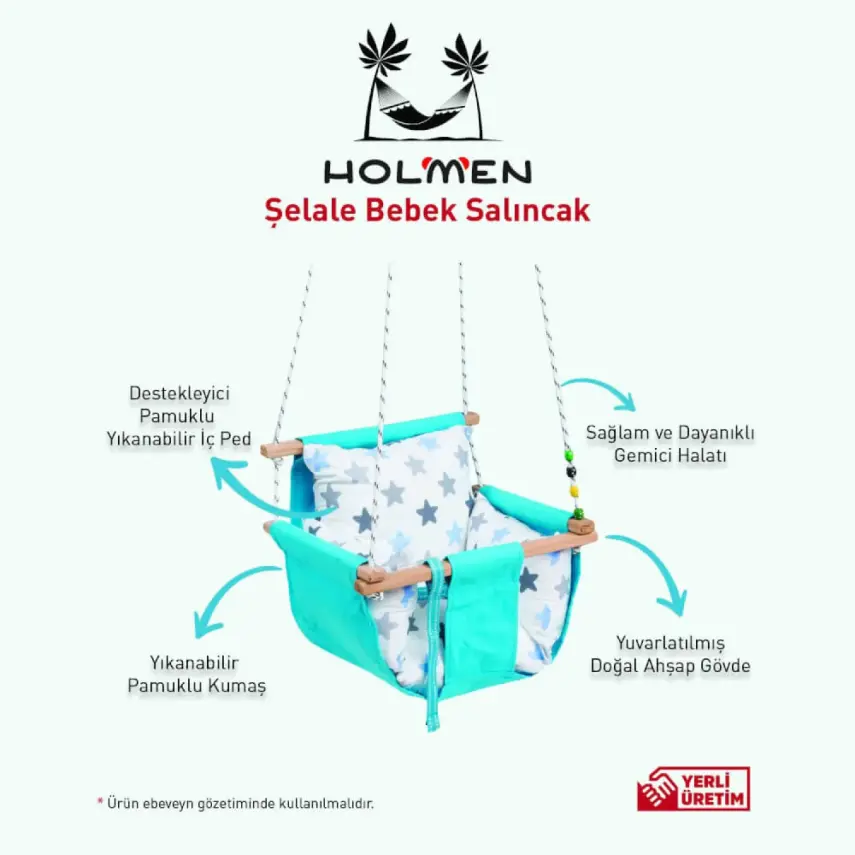 Holmen Şelale Salıncak Gri - 2