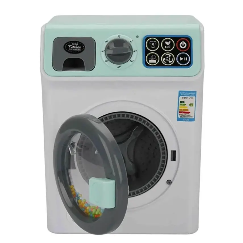 Hommy Sesli ve Işıklı Yeşil Çamaşır Makinesi - 1