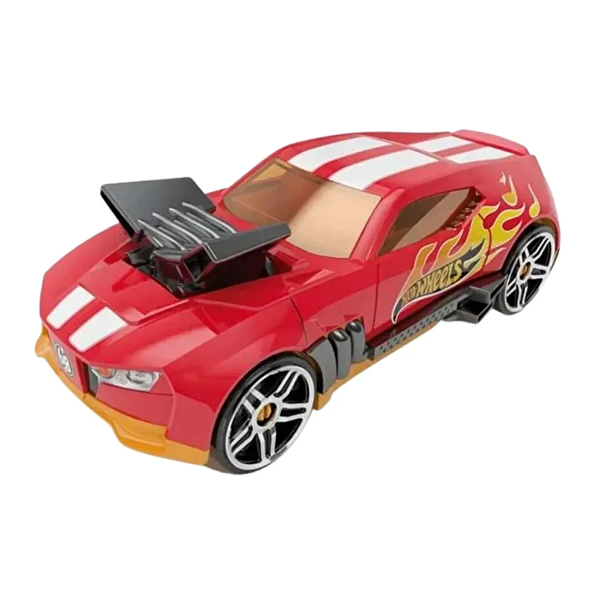 Hot Wheels 2'Si 1 Arada Race 'N Haul Araba Saklama Kutusu Kırmızı - 1
