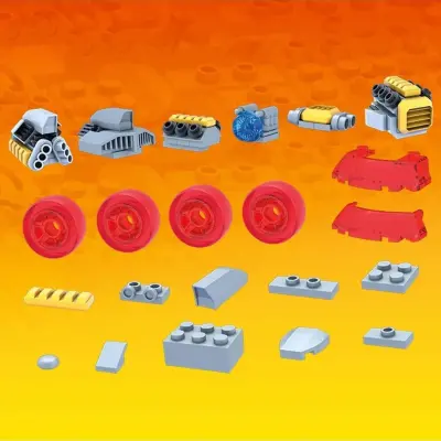 Hot Wheels Aksesuarlı Dörtlü Araç Set - 4