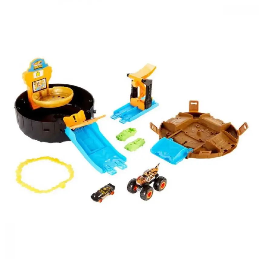Hot Wheels Canavar Kamyonlar Akrobasi Tekerleği Oyun Seti - 3