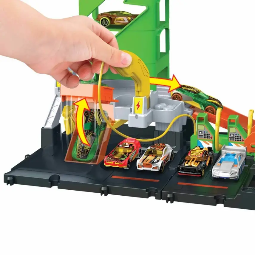 Hot Wheels Elektrikli Araç Şarj İstasyonu Oyun Seti - 3