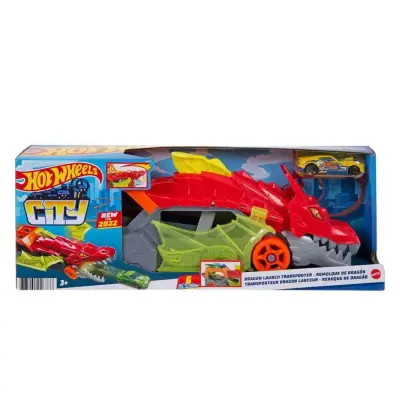 Hot Wheels Fırlatıcı ve Taşıyıcı Ejderha - 4