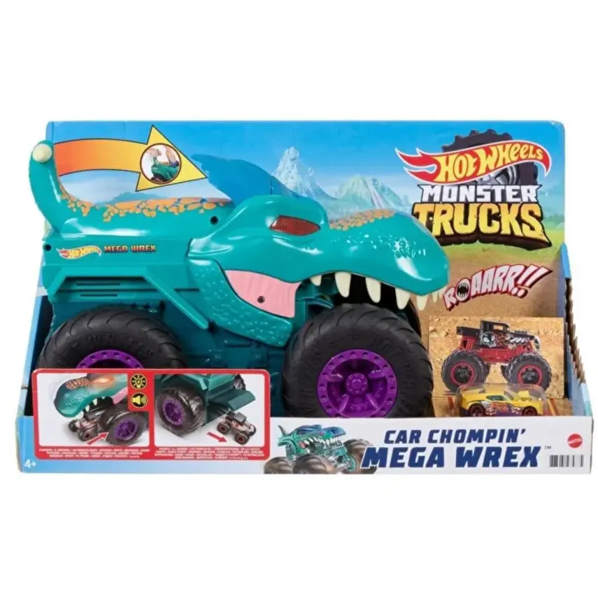 Hot Wheels Monster Trucks Araba Yiyen Mega Wrex - 4