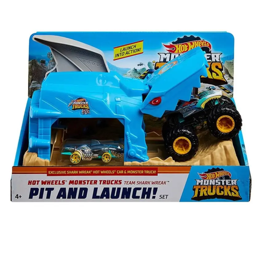Hot Wheels Monster Trucks Fırlatıcılı Oyun Seti - 1