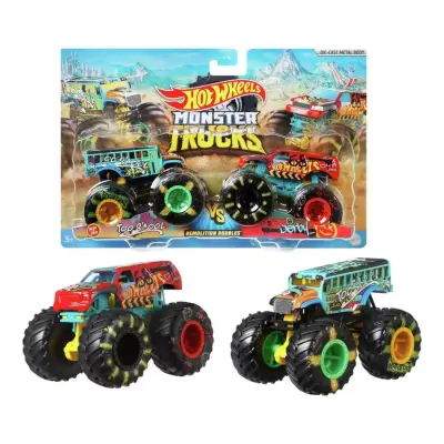 Hot Wheels Monster Trucks Güçlü İkili 1:64 Arabalar - 4