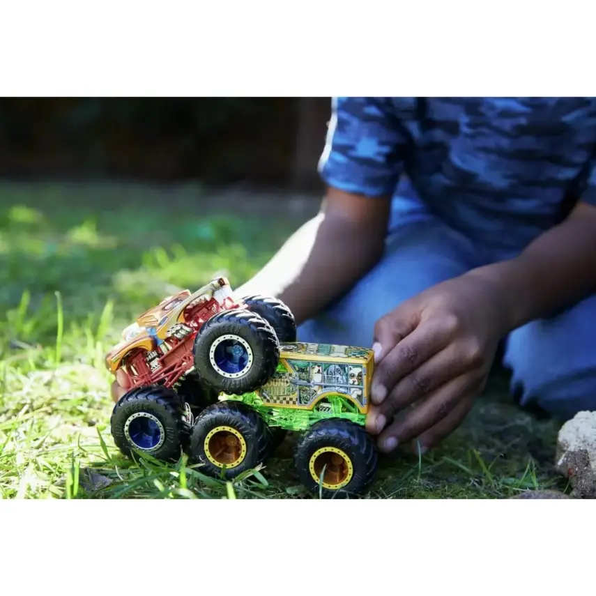 Hot Wheels Monster Trucks Güçlü İkili 1:64 Arabalar - 5
