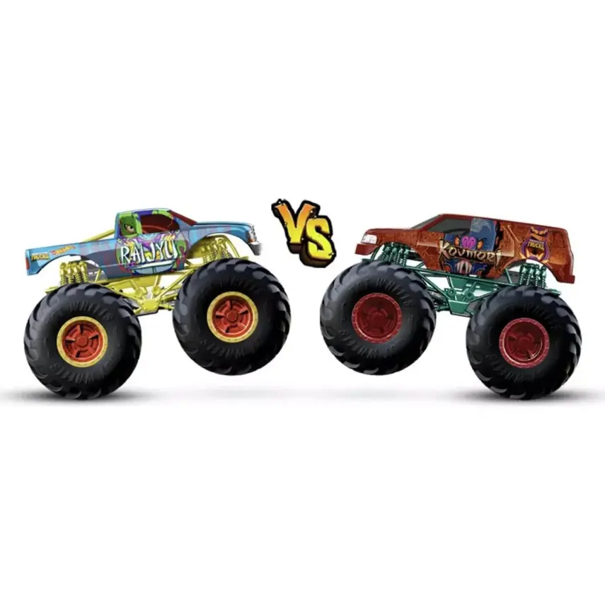 Hot Wheels Monster Trucks Güçlü İkili 1:64 Arabalar - 9