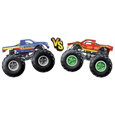 Hot Wheels Monster Trucks Güçlü İkili 1:64 Arabalar - 10