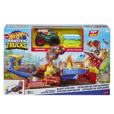 Hot Wheels Monster Trucks Patlama İstasyonu Oyun Seti  - 3