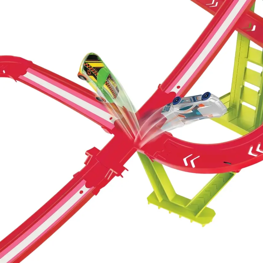 Hot Wheels Neon Yarışlar Çoklu Yarış Heyecanı Pist Seti - 5