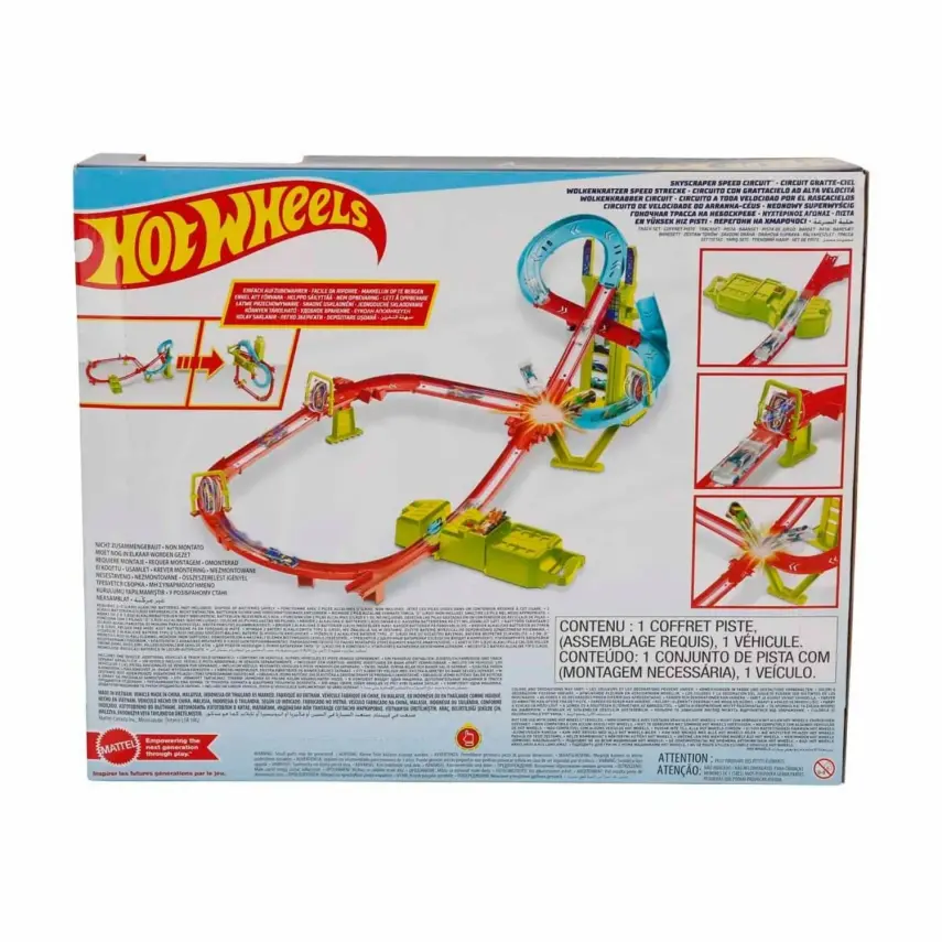 Hot Wheels Neon Yarışlar Çoklu Yarış Heyecanı Pist Seti - 7