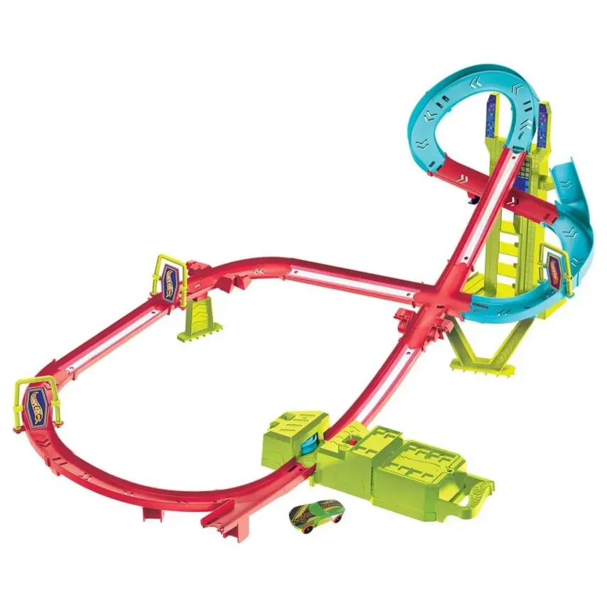 Hot Wheels Neon Yarışlar Çoklu Yarış Heyecanı Pist Seti - 1