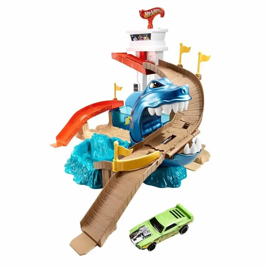 Hot Wheels Renk Değiştiren Araçlar Sharky Yarış Seti - 2