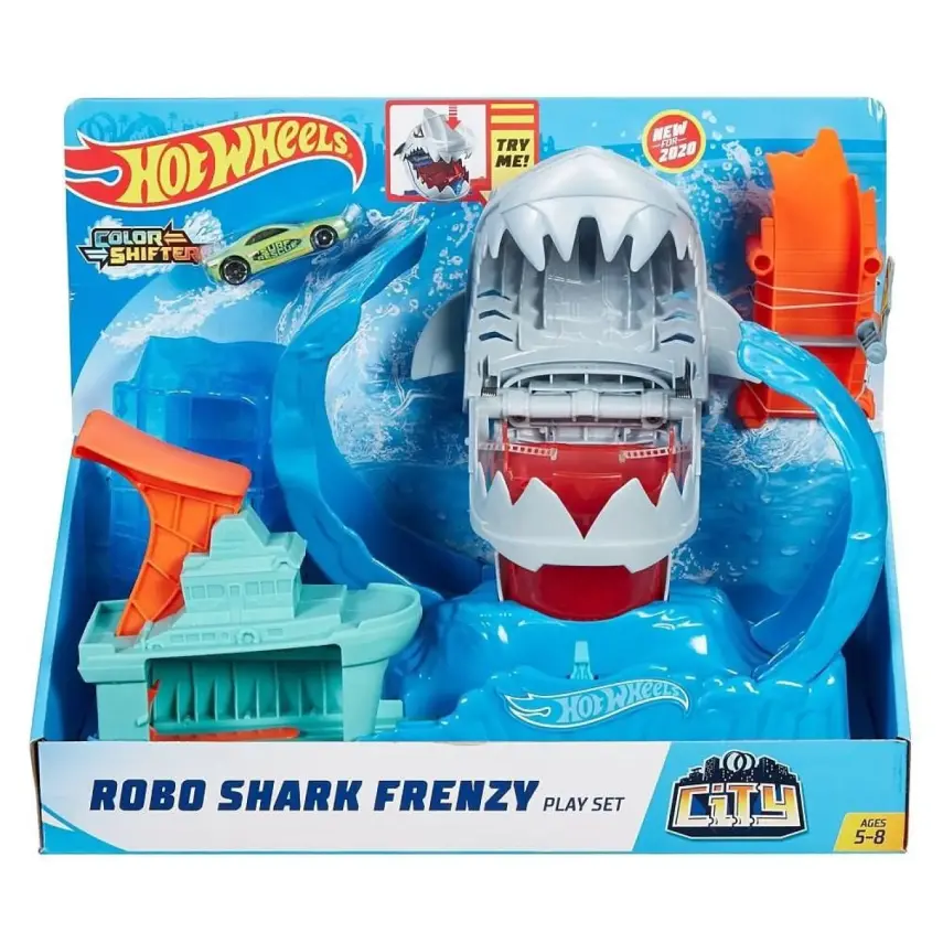 Hot Wheels Robotik Köpek Balığı Renk Değiştiren Oyun Seti - 1