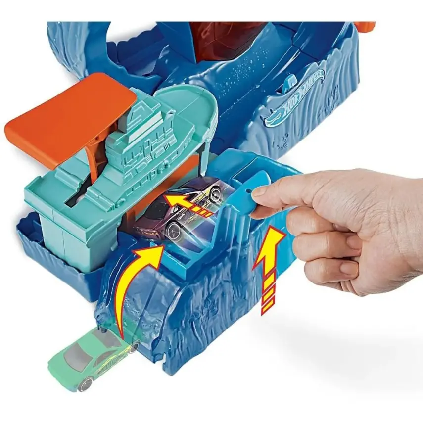 Hot Wheels Robotik Köpek Balığı Renk Değiştiren Oyun Seti - 3