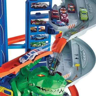 Hot Wheels Robotik T-Rex Ultimate Garaj  - 3
