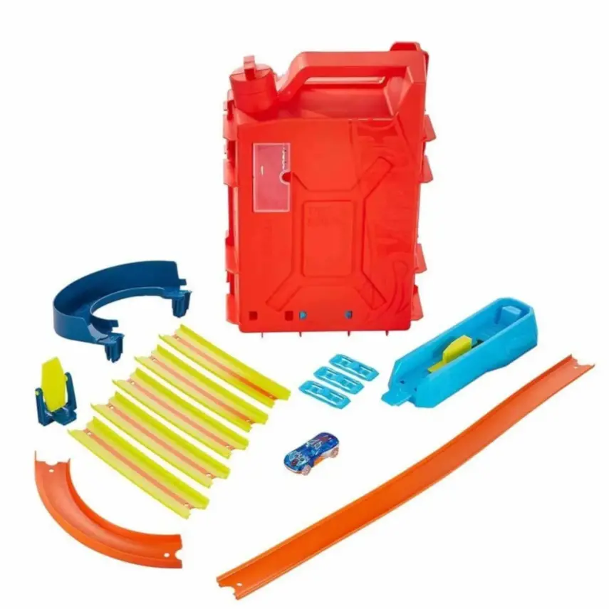 Hot Wheels Track Builder Benzin Bidonu Akrobasi Seti  - 3