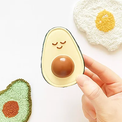 Hubble Doğal Bebek Diş Kaşıyıcı Ve Oyuncağı (%100 Doğal Kauçuk) Avakado - 3