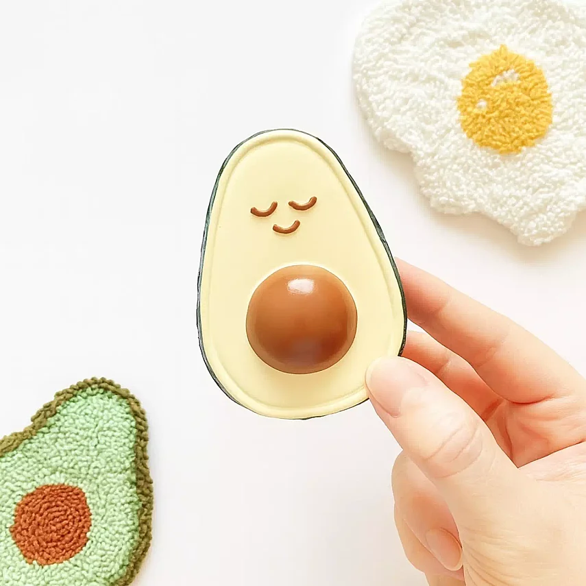 Hubble Doğal Bebek Diş Kaşıyıcı Ve Oyuncağı (%100 Doğal Kauçuk) Avakado - 3