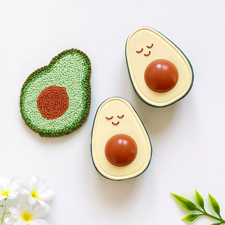 Hubble Doğal Bebek Diş Kaşıyıcı Ve Oyuncağı (%100 Doğal Kauçuk) Avakado - 2