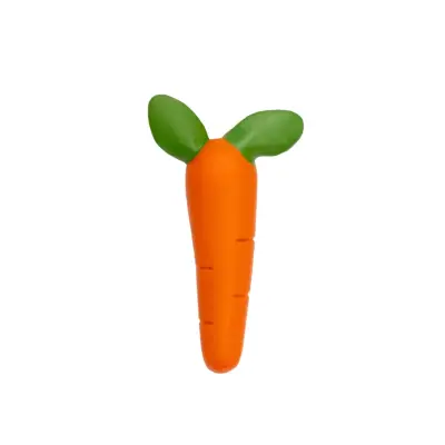 Hubble Doğal Bebek Diş Kaşıyıcı Ve Oyuncağı (%100 Doğal Kauçuk) Havuç - 3