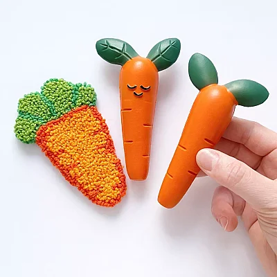 Hubble Doğal Bebek Diş Kaşıyıcı Ve Oyuncağı (%100 Doğal Kauçuk) Havuç - 5