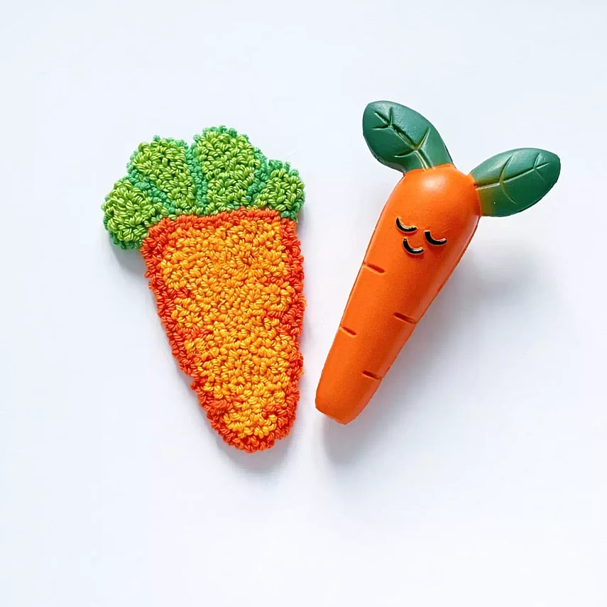 Hubble Doğal Bebek Diş Kaşıyıcı Ve Oyuncağı (%100 Doğal Kauçuk) Havuç - 3