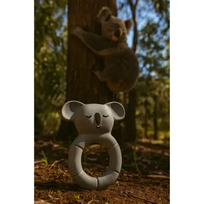 Hubble Doğal Bebek Diş Kaşıyıcı Ve Oyuncağı (%100 Doğal Kauçuk) Koala Halkalı - 4