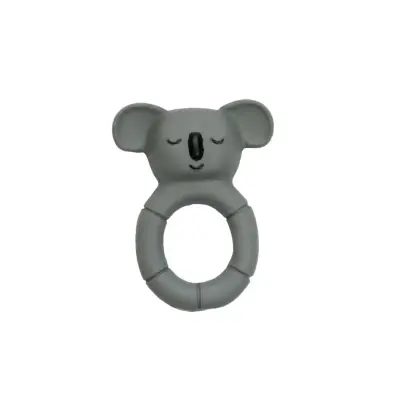 Hubble Doğal Bebek Diş Kaşıyıcı Ve Oyuncağı (%100 Doğal Kauçuk) Koala Halkalı (1)