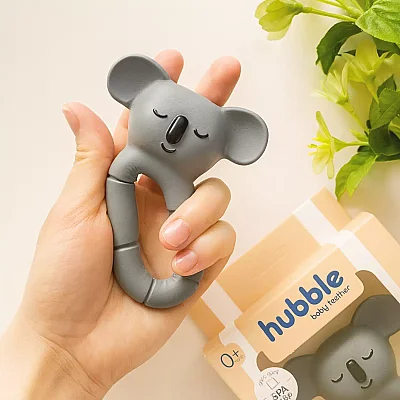 Hubble Doğal Bebek Diş Kaşıyıcı Ve Oyuncağı (%100 Doğal Kauçuk) Koala Halkalı - 6