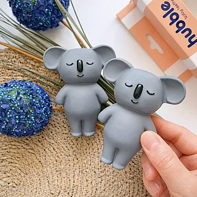 Hubble Doğal Bebek Diş Kaşıyıcı Ve Oyuncağı (%100 Doğal Kauçuk) Koala - 2