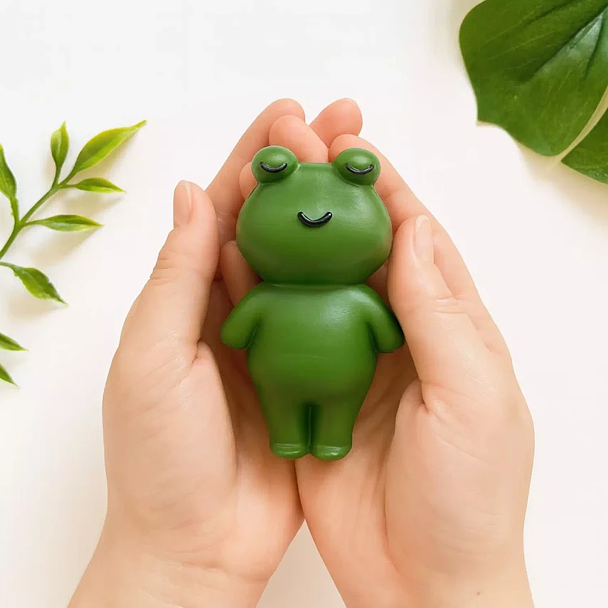 Hubble Doğal Bebek Diş Kaşıyıcı Ve Oyuncağı (%100 Doğal Kauçuk) Kurbağa - 2