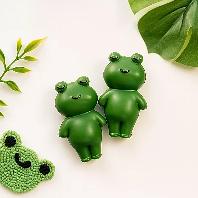 Hubble Doğal Bebek Diş Kaşıyıcı Ve Oyuncağı (%100 Doğal Kauçuk) Kurbağa - 5