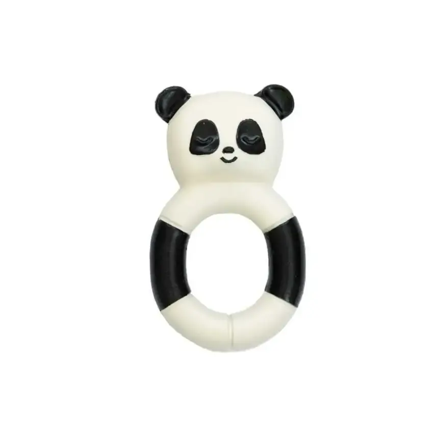 Hubble Doğal Bebek Diş Kaşıyıcı Ve Oyuncağı (%100 Doğal Kauçuk) Panda Halkalı - 3