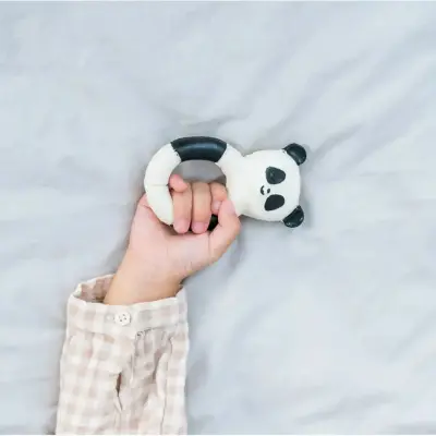 Hubble Doğal Bebek Diş Kaşıyıcı Ve Oyuncağı (%100 Doğal Kauçuk) Panda Halkalı - 4