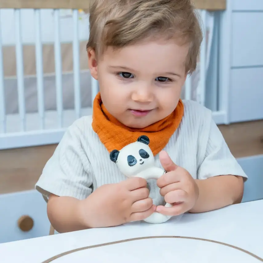 Hubble Doğal Bebek Diş Kaşıyıcı Ve Oyuncağı (%100 Doğal Kauçuk) Panda Halkalı - 5