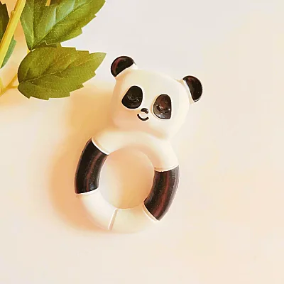 Hubble Doğal Bebek Diş Kaşıyıcı Ve Oyuncağı (%100 Doğal Kauçuk) Panda Halkalı - 4