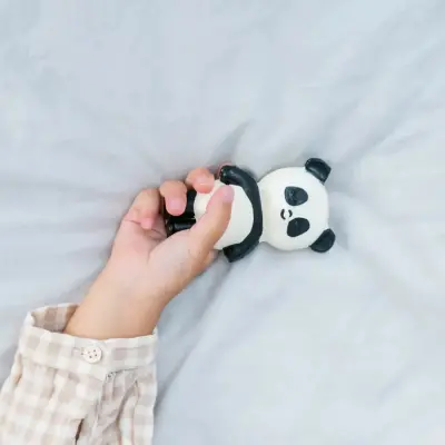 Hubble Doğal Bebek Diş Kaşıyıcı Ve Oyuncağı (%100 Doğal Kauçuk) Panda - 5