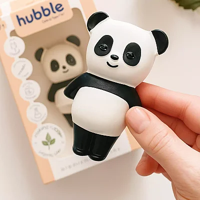 Hubble Doğal Bebek Diş Kaşıyıcı Ve Oyuncağı (%100 Doğal Kauçuk) Panda  - 6