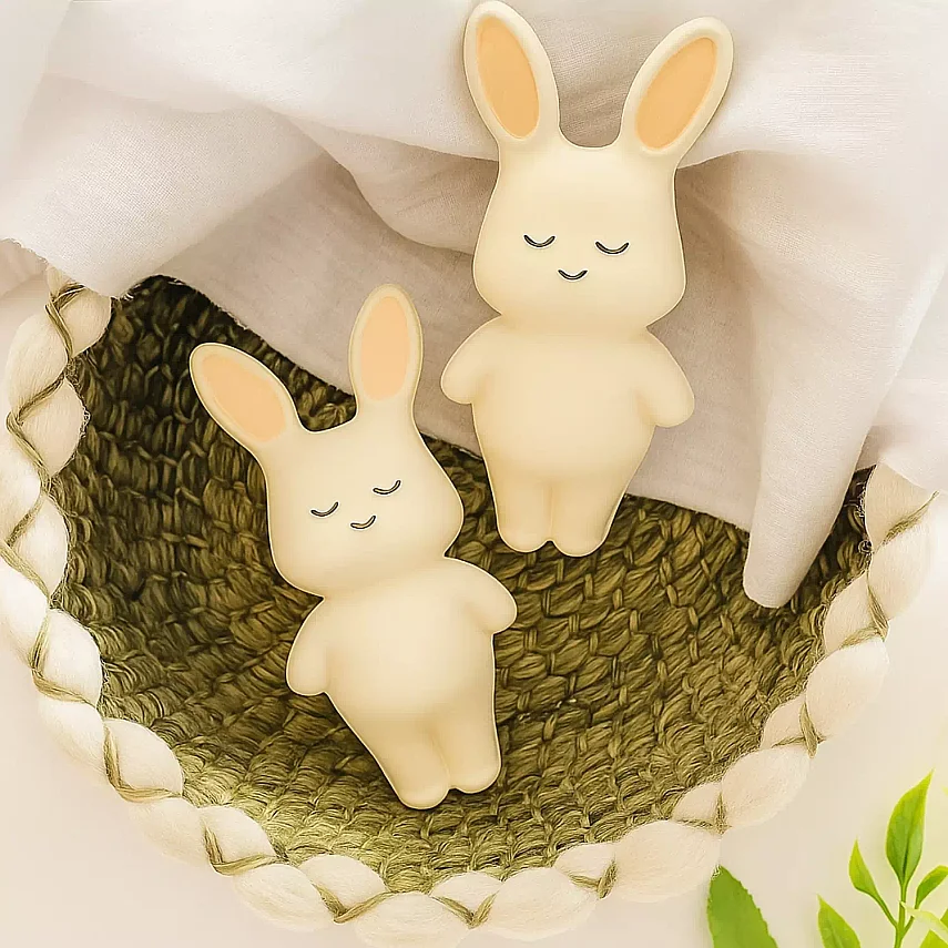 Hubble Doğal Bebek Diş Kaşıyıcı Ve Oyuncağı (%100 Doğal Kauçuk) Tavşan - 6