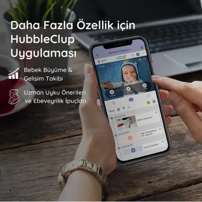 Hubble Nursery Pal Cloud  Wifi-Connect 5 inç Dijital Bebek Kamerası - 8