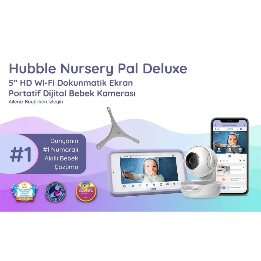 Hubble Nursery Pal  Deluxe 5 inç Dijital Bebek Kamerası - 18