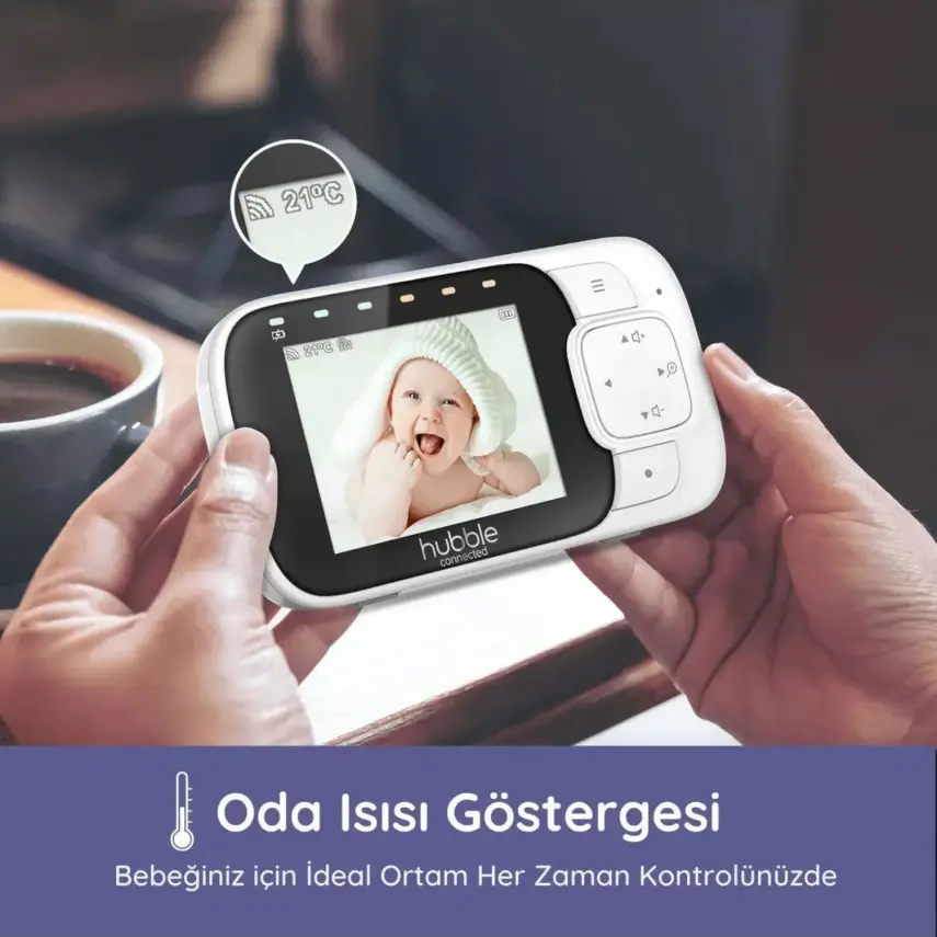 Hubble Nursery View Glow 2,8 inç Dijital Bebek Kamerası - 6